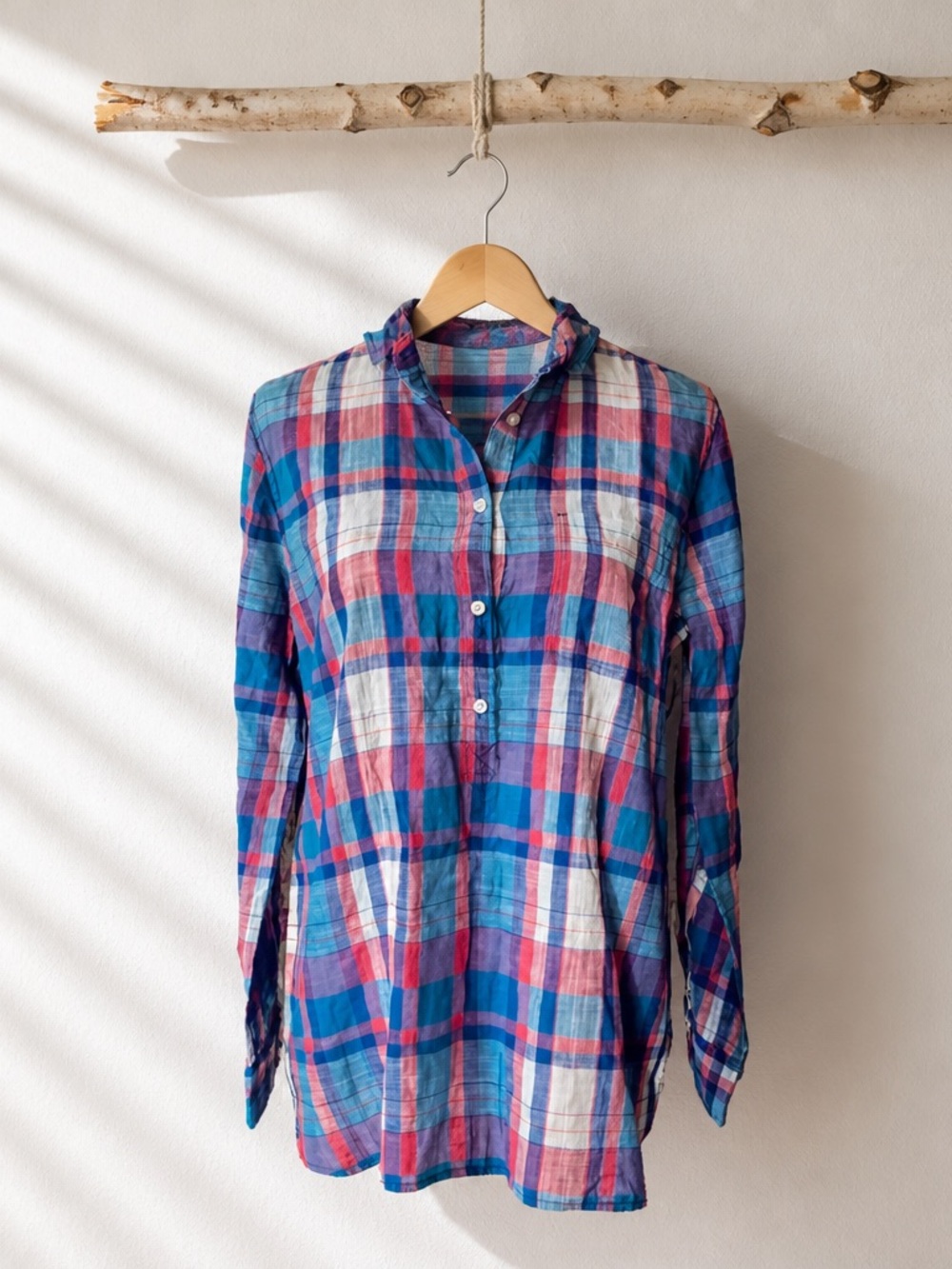 J.Crew Popover Plaid Shirt